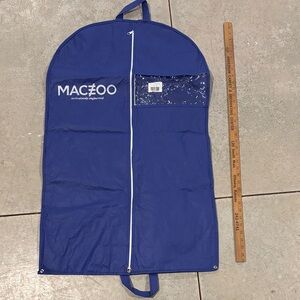 Maceoo Navy Garment Bag - Travel Coat Carrier